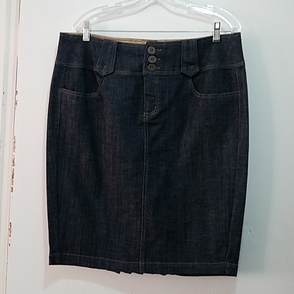 Denim Pencil Skirt